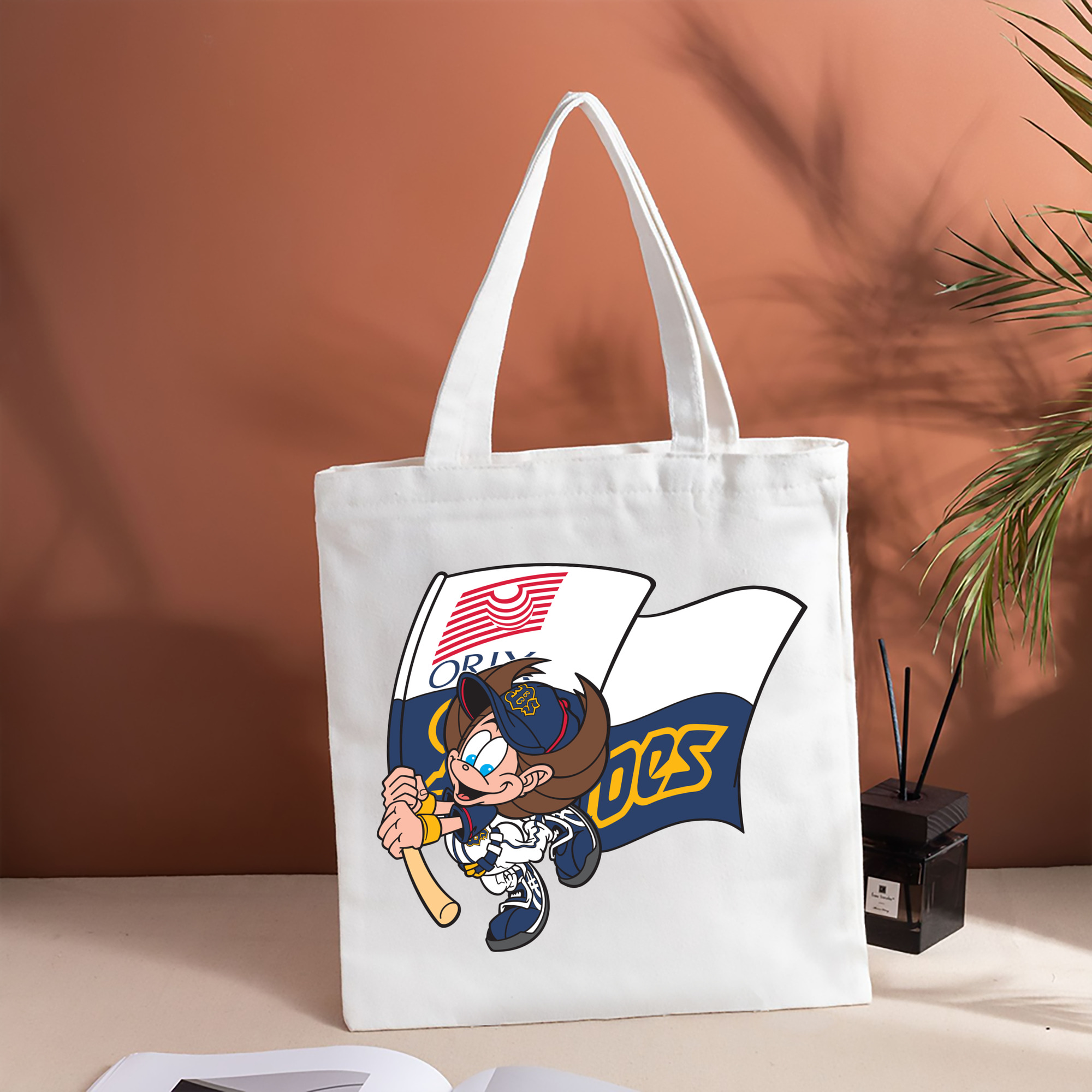 ORIX BUFFALOES MASCOT NEPPIE APPLICATION BATTING Logo