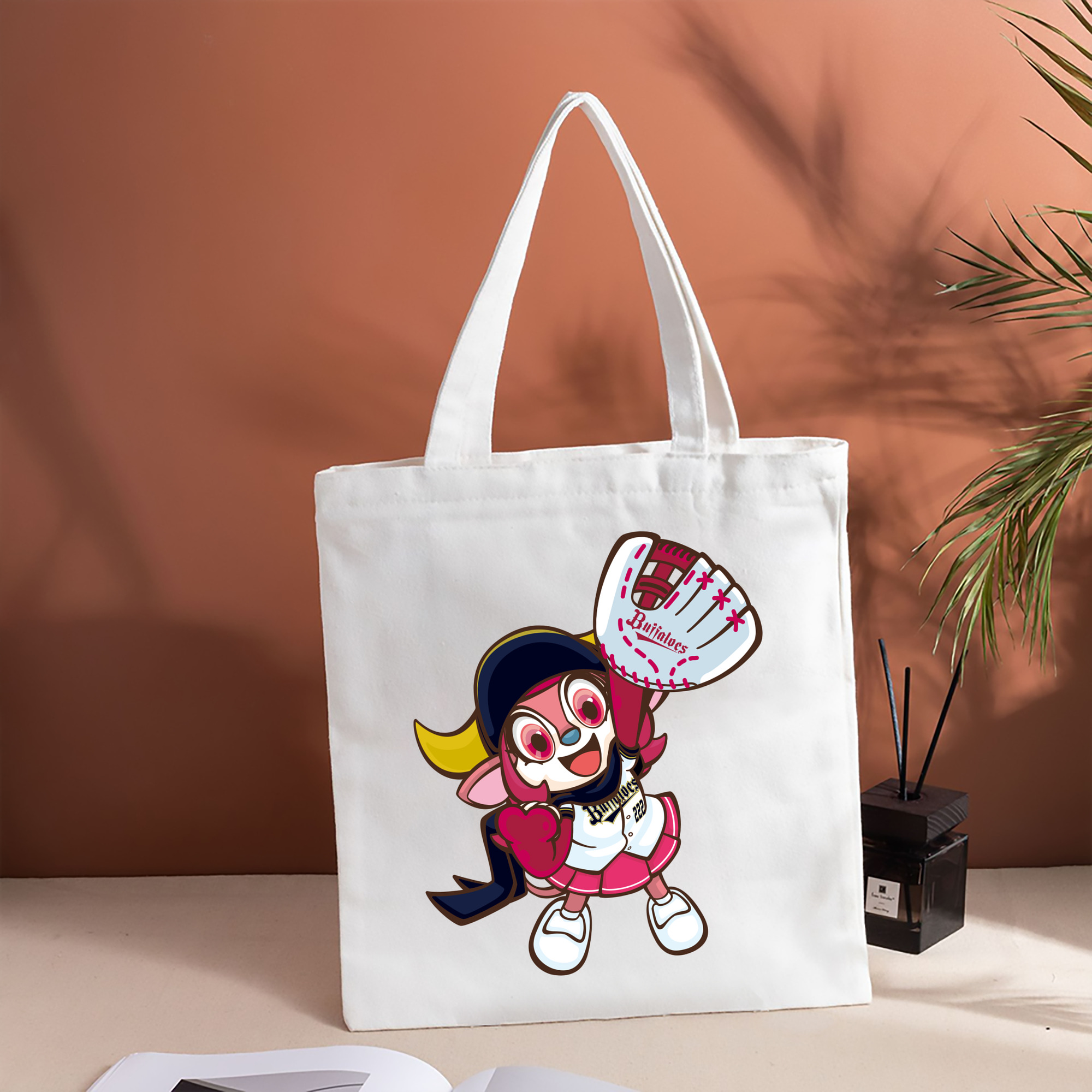 ORIX BUFFALOES MASCOT BUFFALO BELL APPLICATION GLOVE SYMBOL 2019 Color Logo