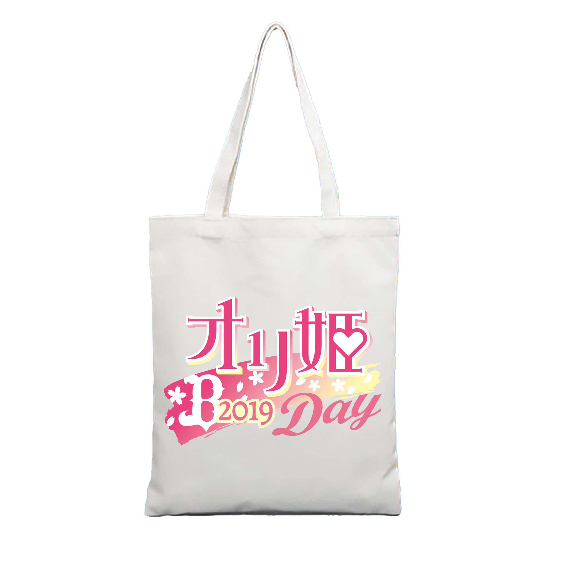 ORIX BUFFALOES ORIHIME DAY 2019 EMBLEM Logo - 縦型キャンバス手提げバッグ（トートバッグ） ・ キャンバス素材 ・ ショッピング用 ・ 軽量 丈夫 お手入れ簡単