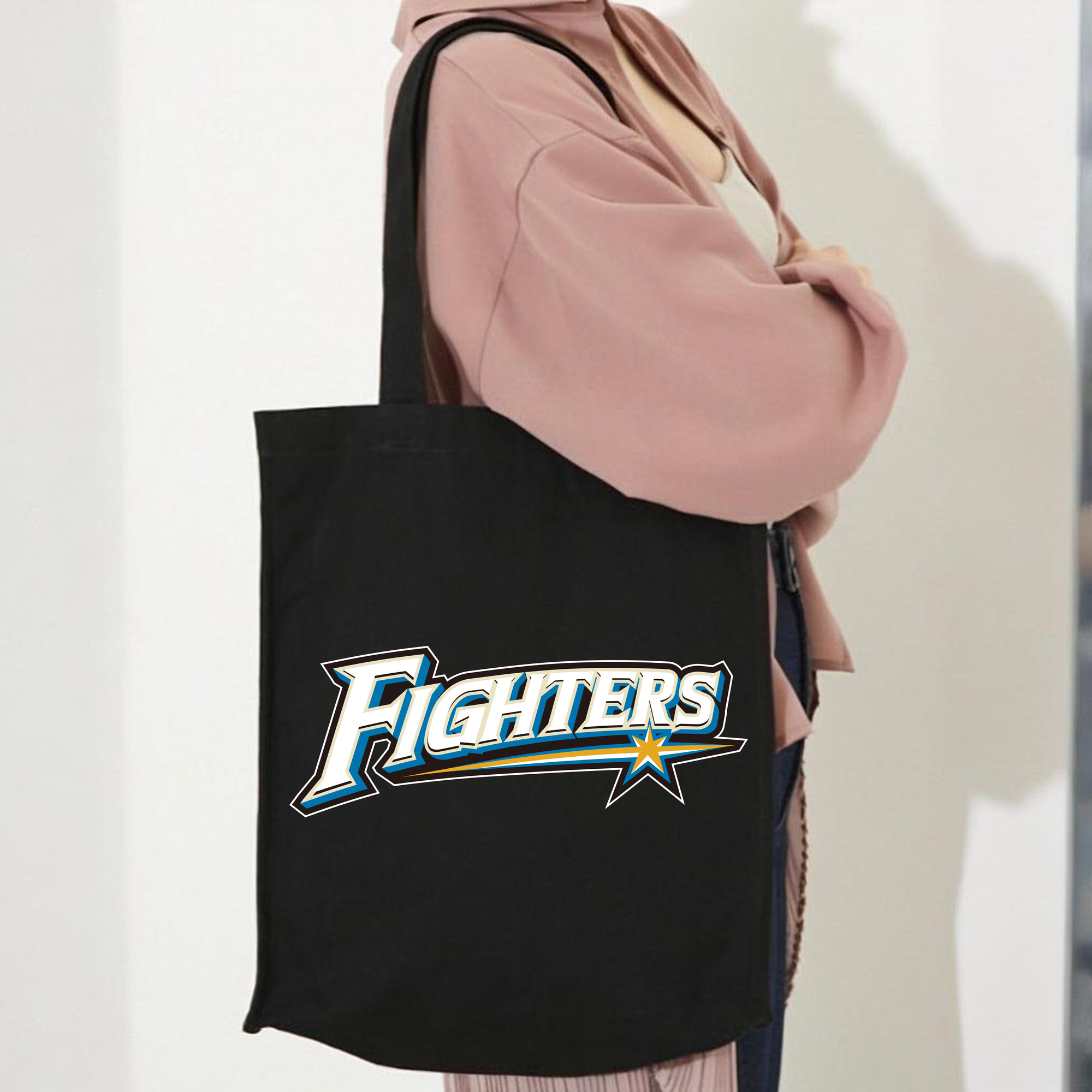 HOKKAIDO NIPPON-HAM FIGHTERS WORDMARK SHADOW Logo