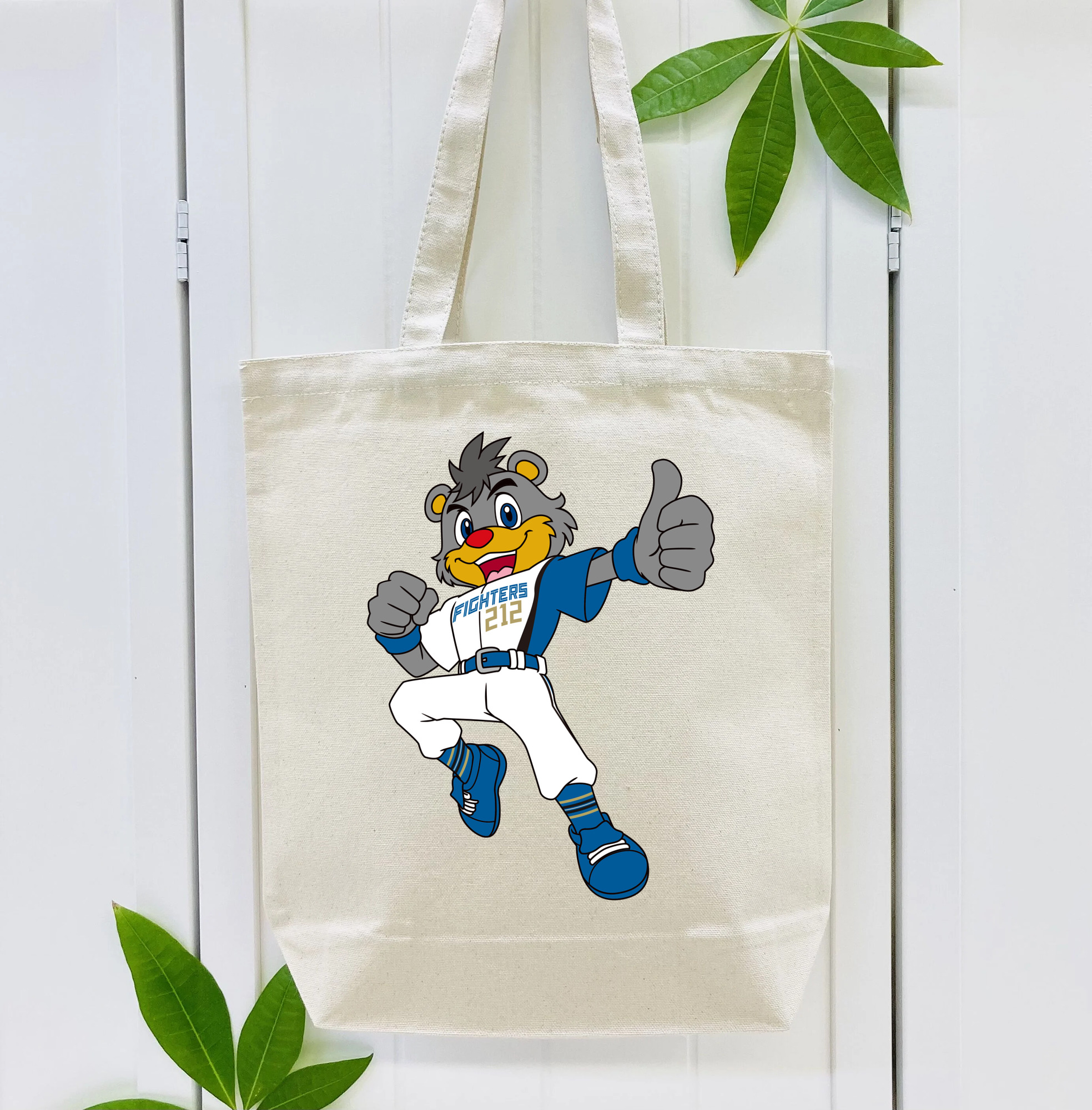 HOKKAIDO NIPPON-HAM FIGHTERS MASCOT BRISKY THE BEAR APPLICATION FIGHTING JUMPING 2022 Logo