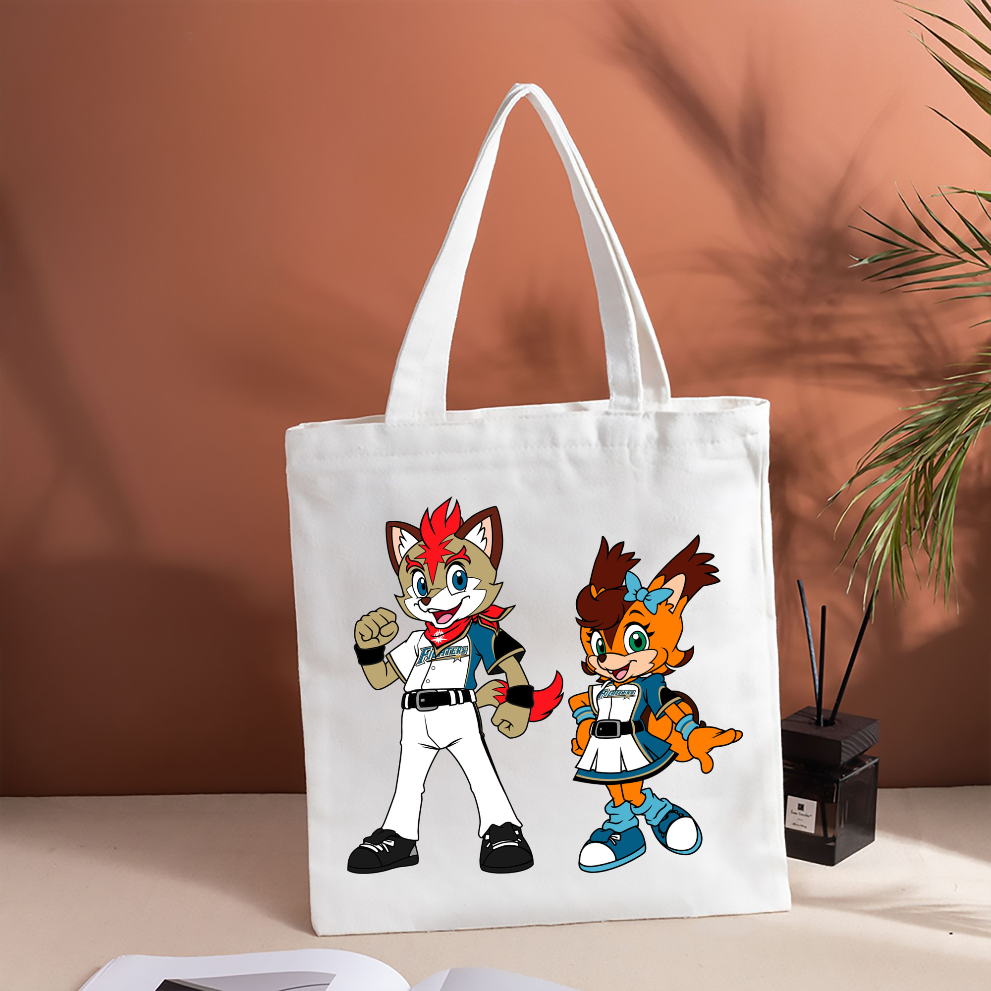 HOKKAIDO NIPPON-HAM FIGHTERS MASCOT FREP THE FOX POLLY POLARIS Logo