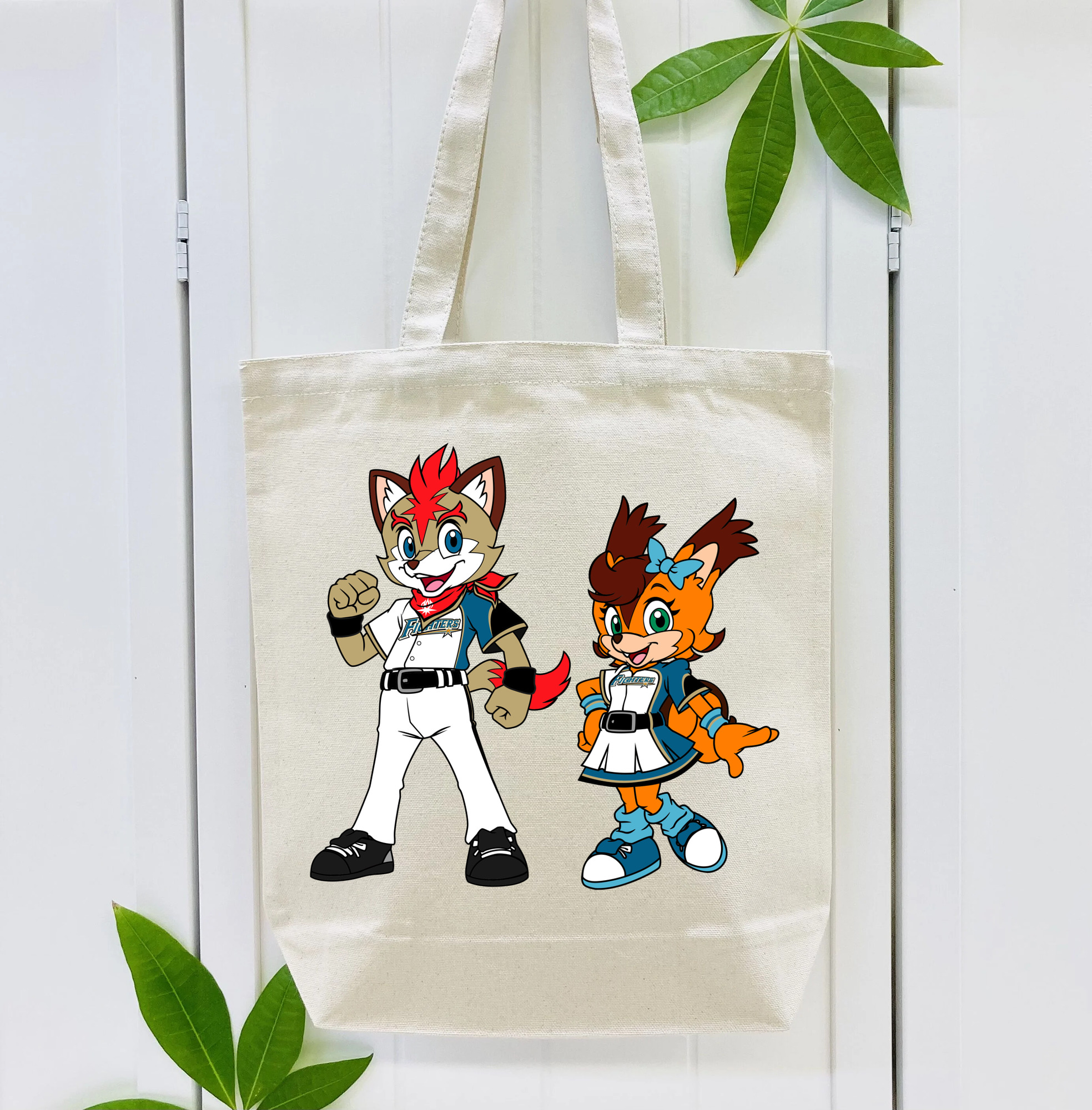 HOKKAIDO NIPPON-HAM FIGHTERS MASCOT FREP THE FOX POLLY POLARIS Logo