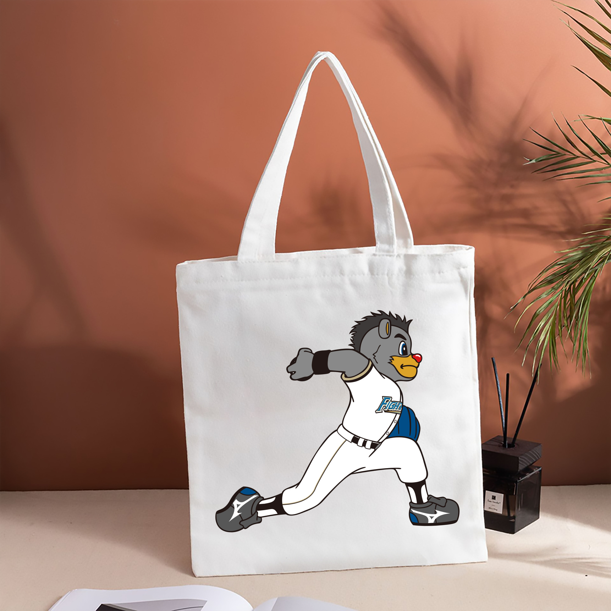 HOKKAIDO NIPPON-HAM FIGHTERS MASCOT BRISKY THE BEAR APPLICATION PITCHING Logo