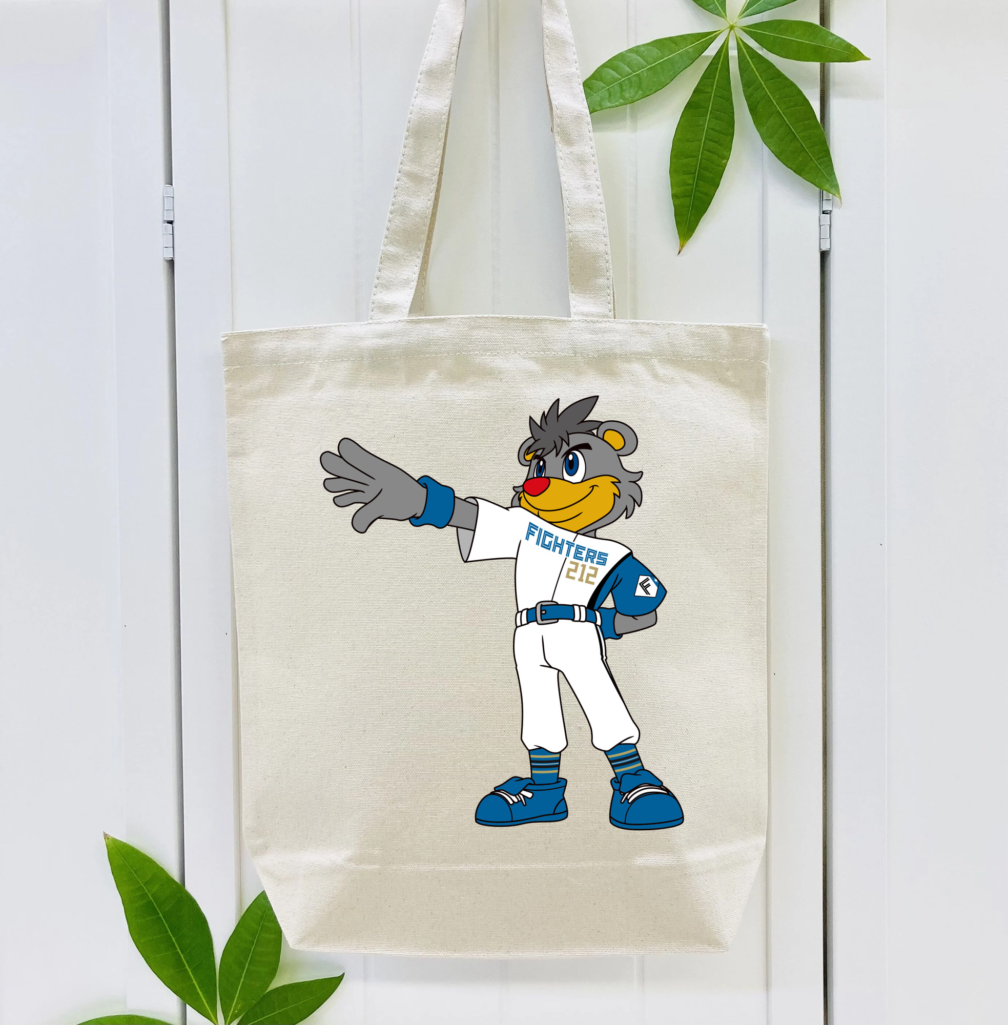 HOKKAIDO NIPPON-HAM FIGHTERS MASCOT BRISKY THE BEAR APPLICATION STARE AT GOAL 2022 Logo