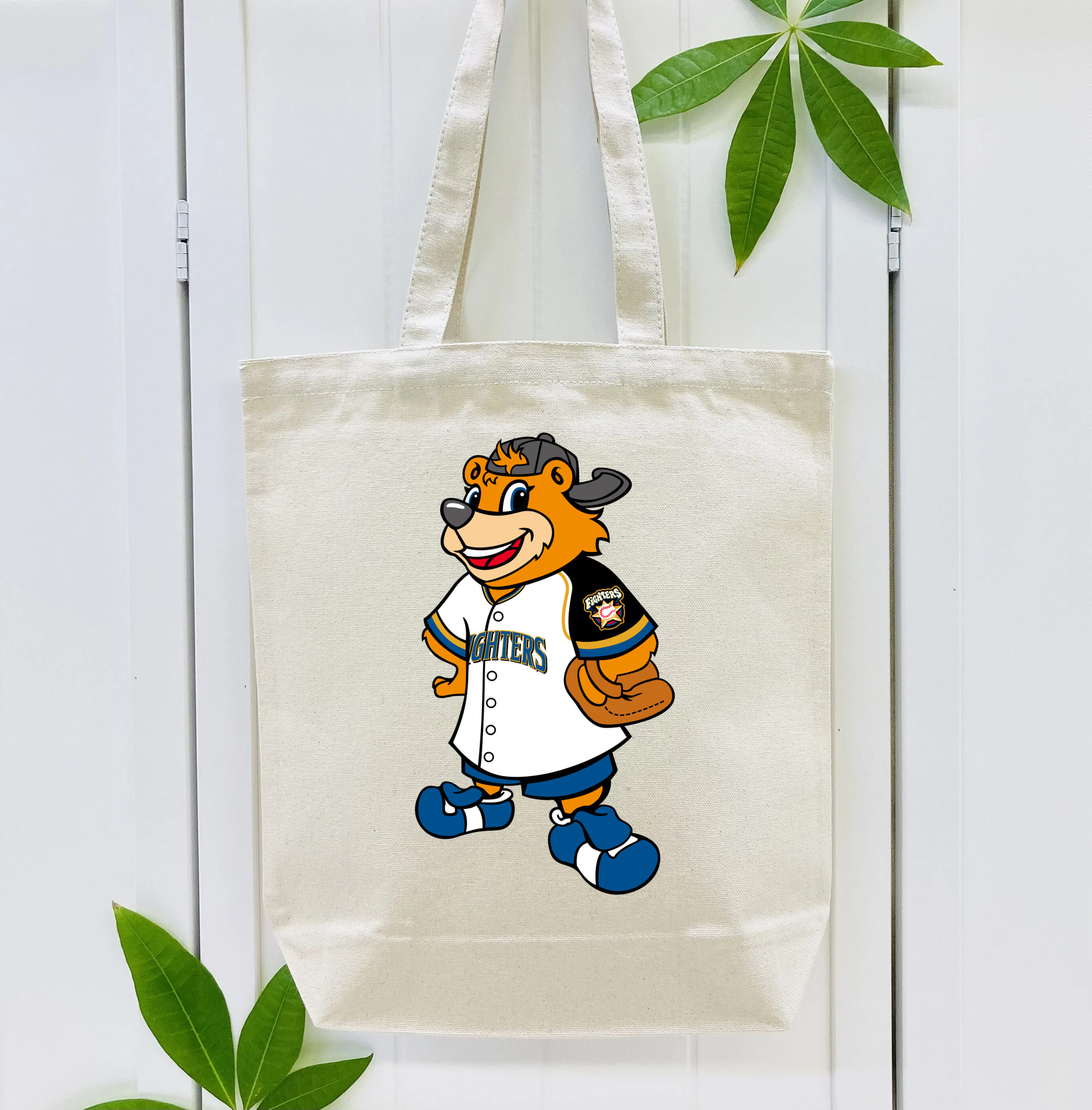 HOKKAIDO NIPPON-HAM FIGHTERS CUBBY THE BEAR OLD HOME UNIFORM Logo