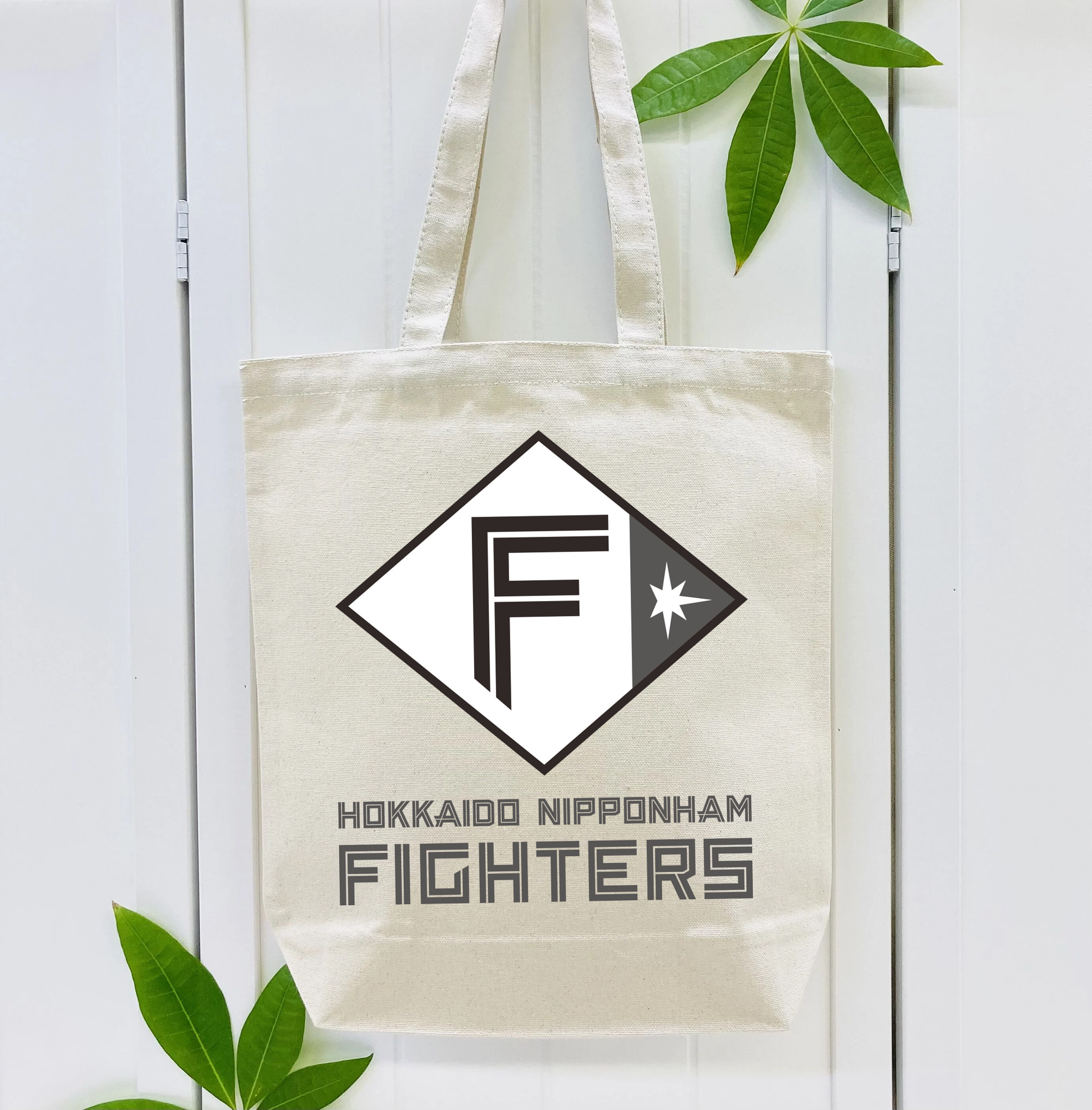 HOKKAIDO NIPPON-HAM FIGHTERS EMBLEM 2022 Black White Logo
