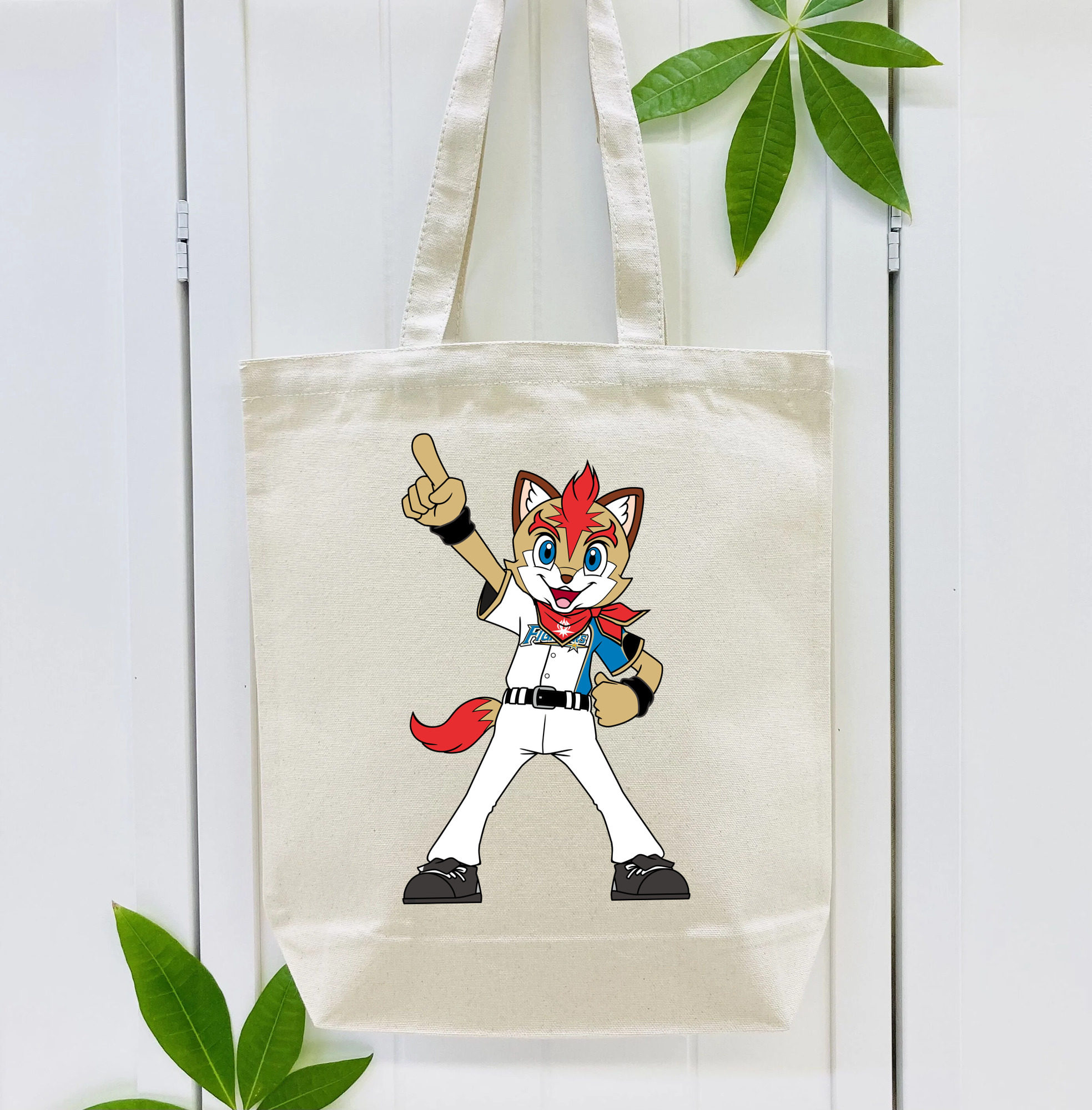 HOKKAIDO NIPPON-HAM FIGHTERS MASCOT FREP THE FOX APPLICATION FIGHTING INDICATION Logo