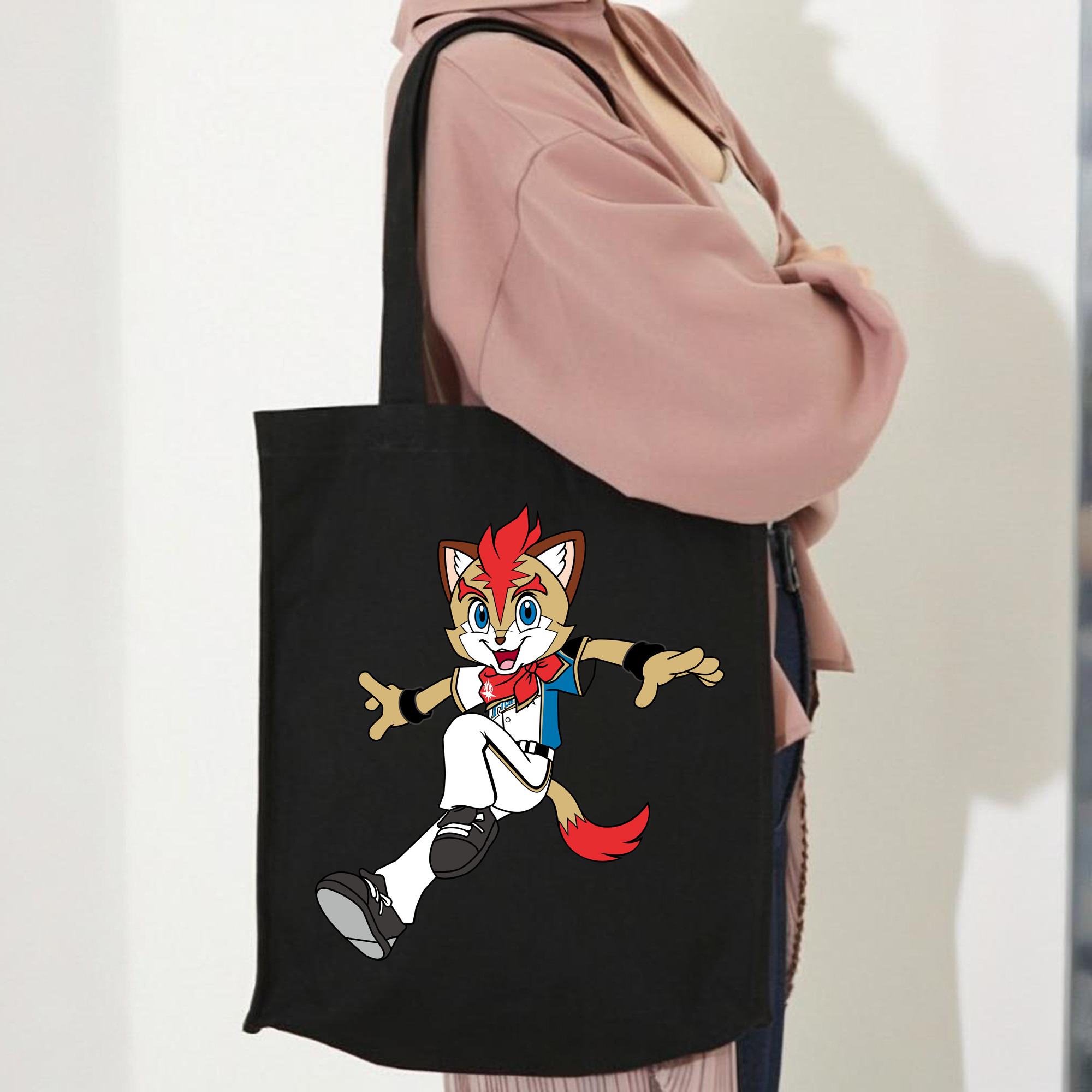 HOKKAIDO NIPPON-HAM FIGHTERS MASCOT FREP THE FOX APPLICATION JUMPING Logo