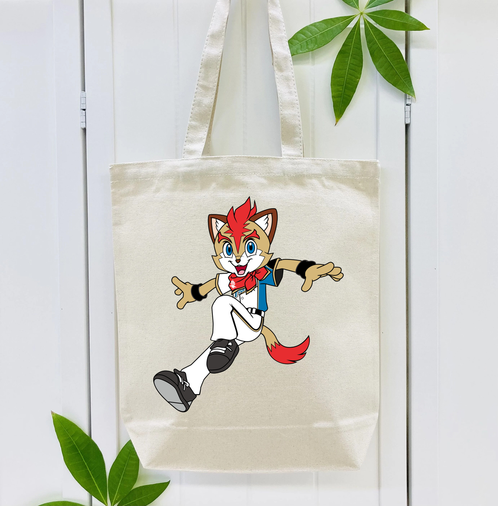 HOKKAIDO NIPPON-HAM FIGHTERS MASCOT FREP THE FOX APPLICATION JUMPING Logo