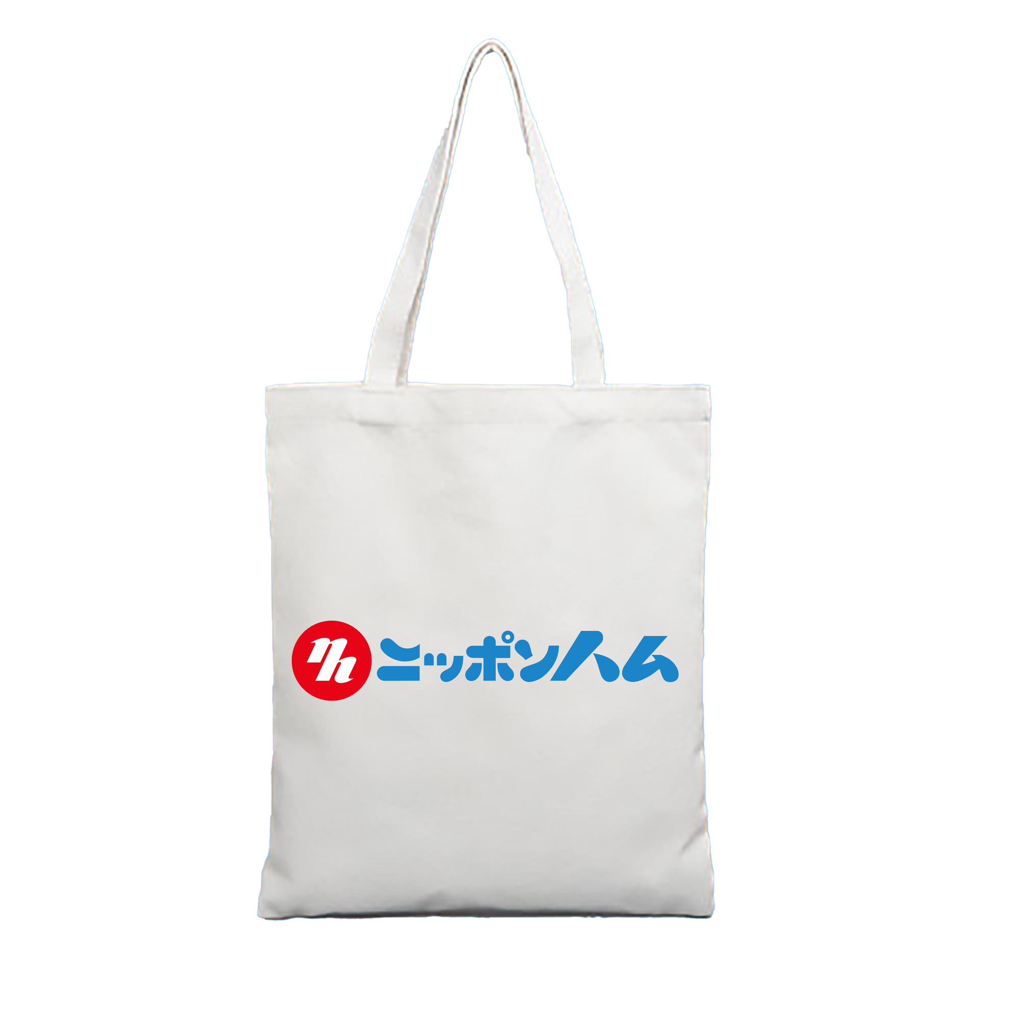 NIPPON-HAM COMPANY OLD Logo - 縦型キャンバス手提げバッグ（トートバッグ） ・ キャンバス素材 ・ ショッピング用 ・ 軽量 丈夫 お手入れ簡単