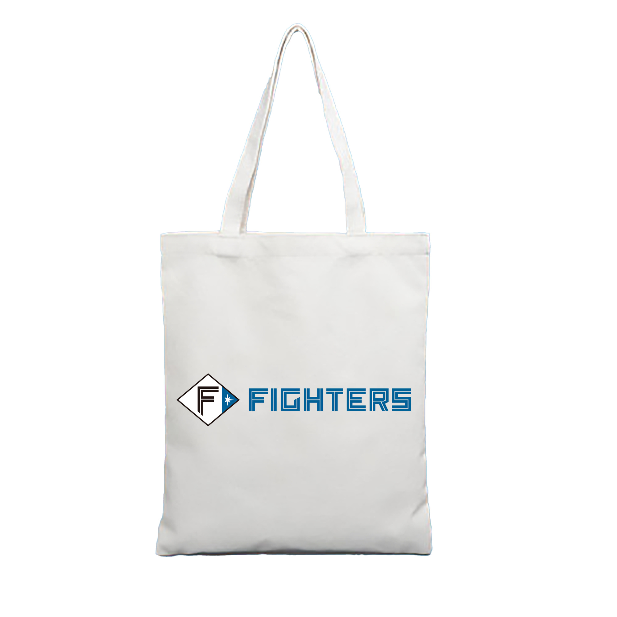 HOKKAIDO NIPPON-HAM FIGHTERS SYMBOL WORDMARK 2022 Logo - 縦型キャンバス手提げバッグ（トートバッグ） ・ キャンバス素材 ・ ショッピング用 ・ 軽量 丈夫 お手入れ簡単