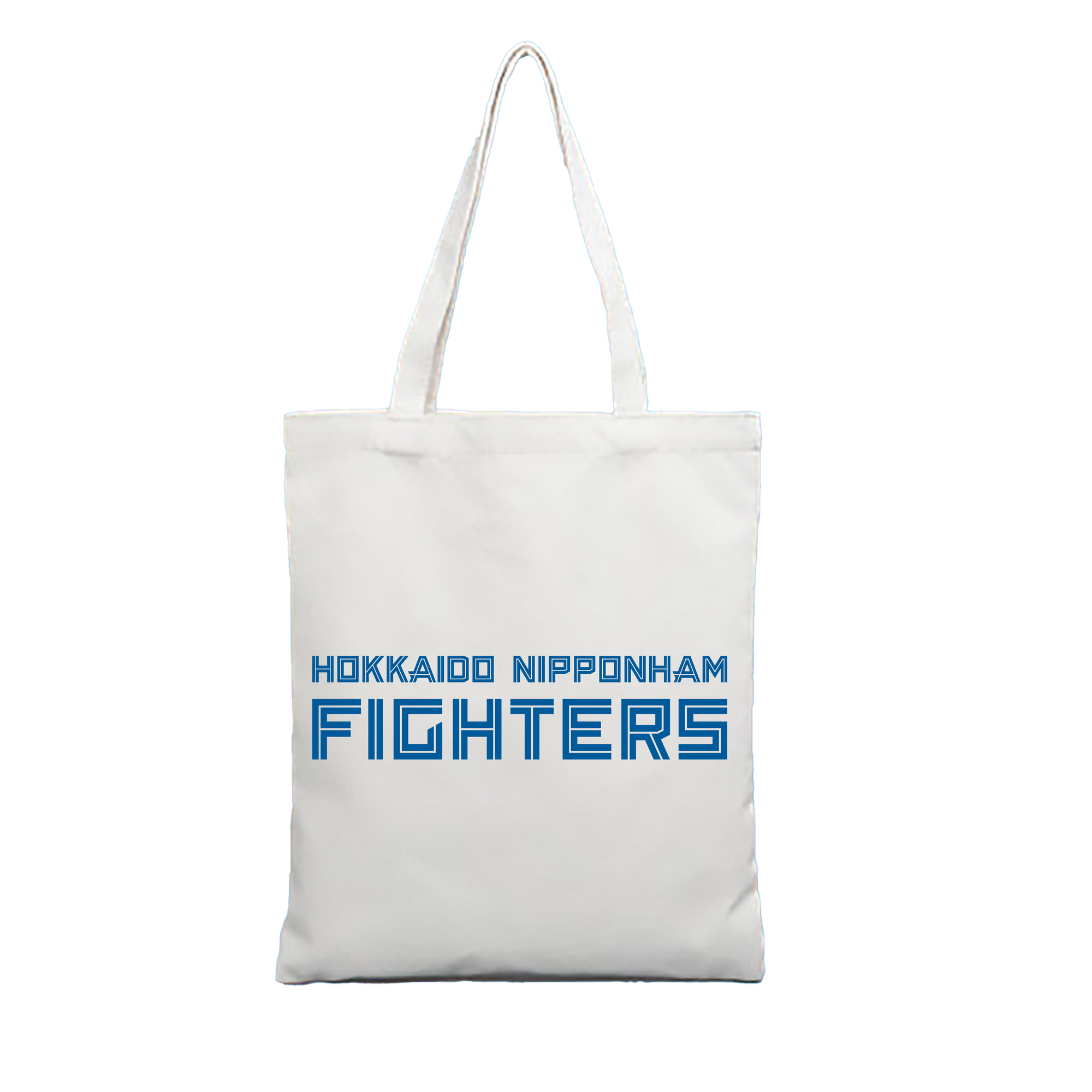 HOKKAIDO NIPPON-HAM FIGHTERS WORDMARK 2022 Logo - 縦型キャンバス手提げバッグ（トートバッグ） ・ キャンバス素材 ・ ショッピング用 ・ 軽量 丈夫 お手入れ簡単