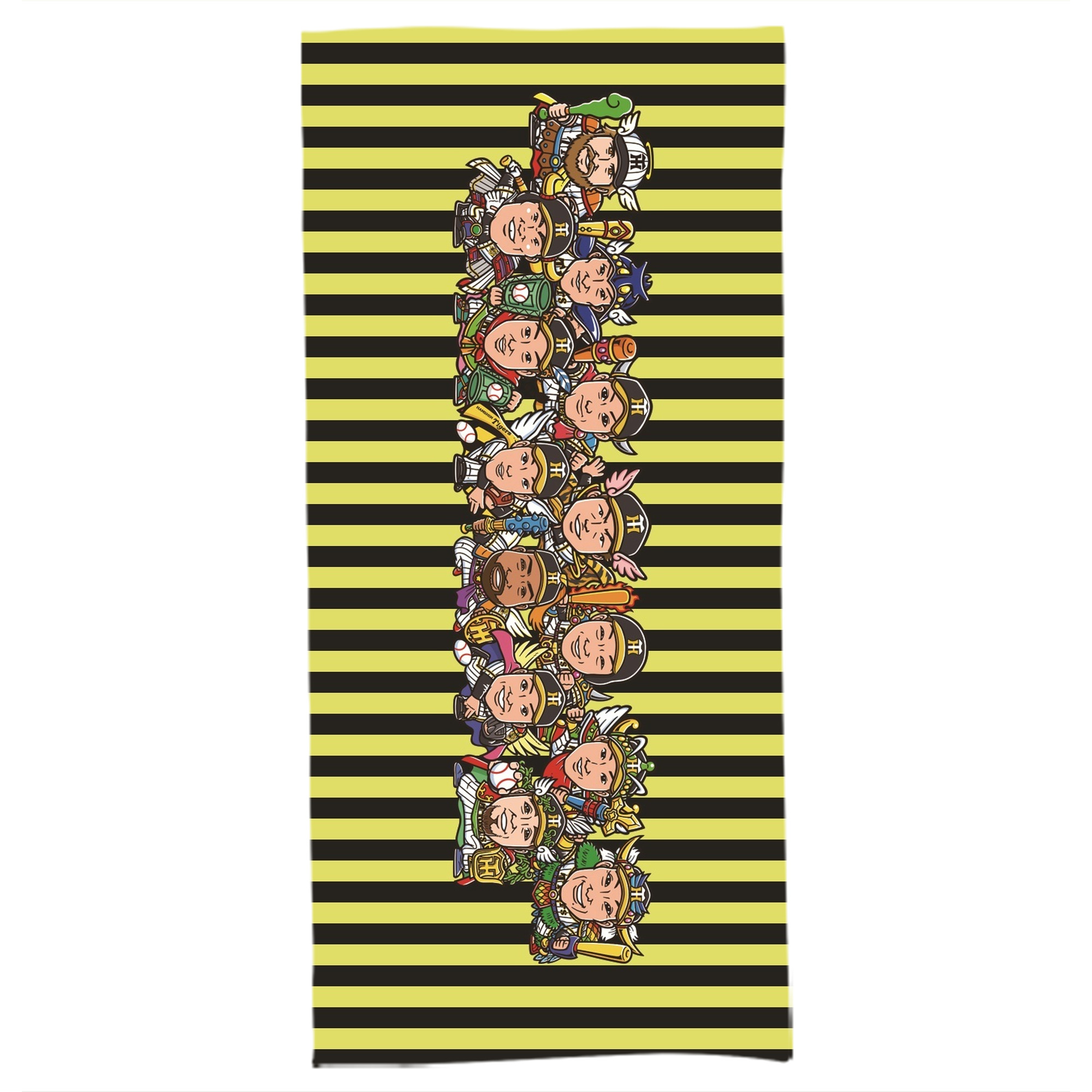 阪神タイガースBIKKURI-MAN FULL - 大人用 バスタオル 70x140cm ・ ソフト＆速乾ポリエステル ・ 高吸水・軽量・肌に優しい ・ 洗濯機対応 ・ バスルーム ジム 旅行用