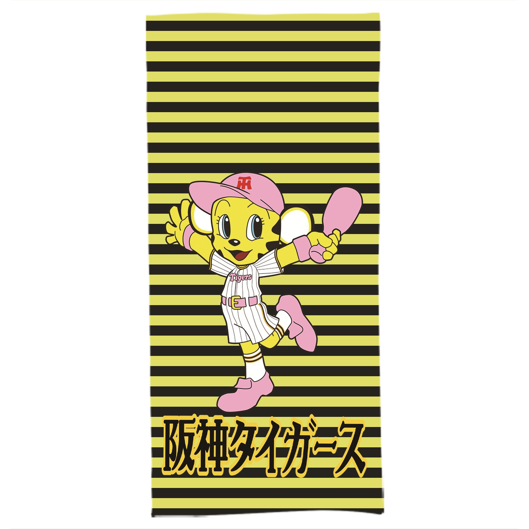 阪神タイガースMASCOT LUCKY 2022 HOME UNIFORM - 大人用 バスタオル 70x140cm ・ ソフト＆速乾ポリエステル ・ 高吸水・軽量・肌に優しい ・ 洗濯機対応 ・ バスルーム ジム 旅行用