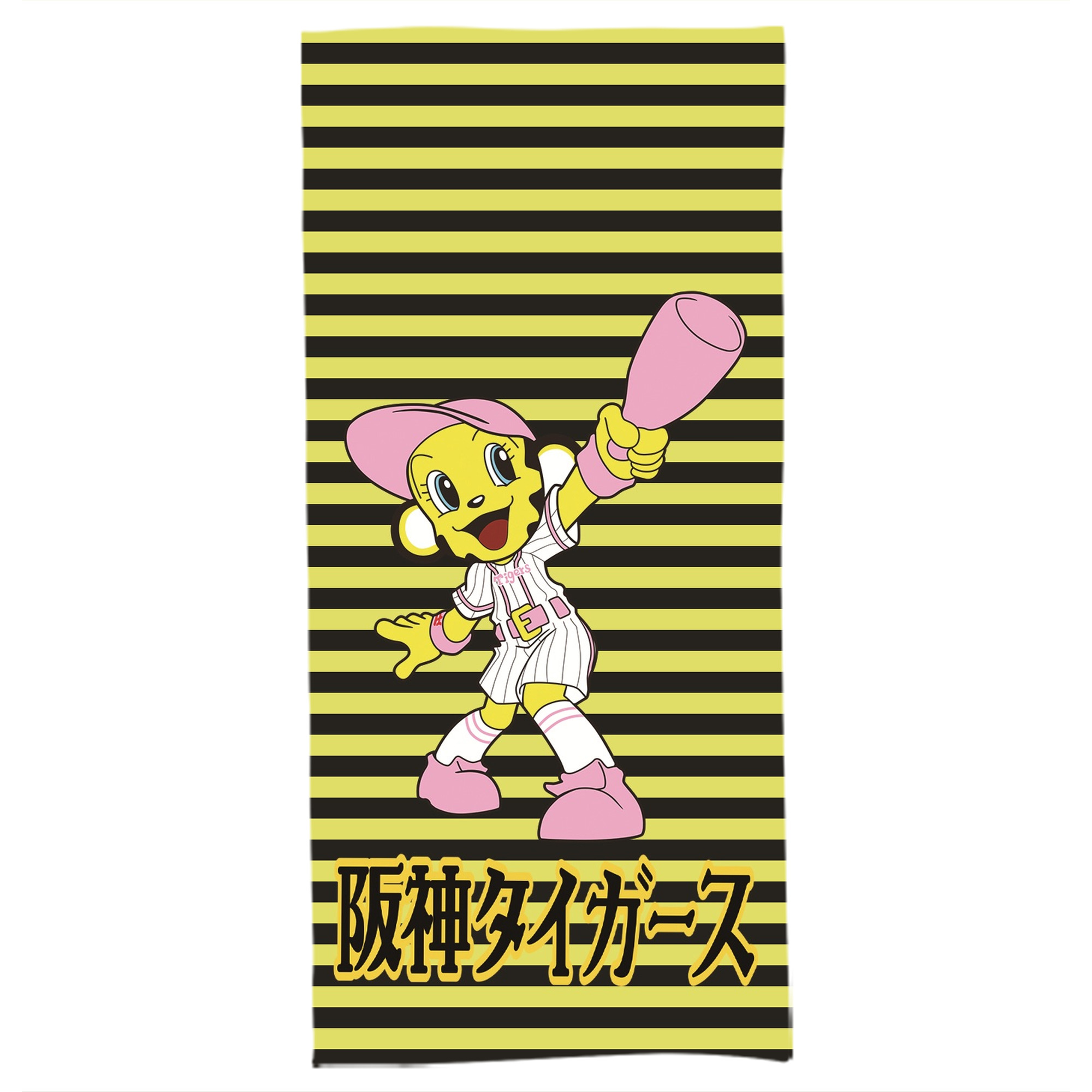 阪神タイガースMASCOT LUCKY APPLICATION INDICATION BALLOON - 大人用 バスタオル 70x140cm ・ ソフト＆速乾ポリエステル ・ 高吸水・軽量・肌に優しい ・ 洗濯機対応 ・ バスルーム ジム 旅行用