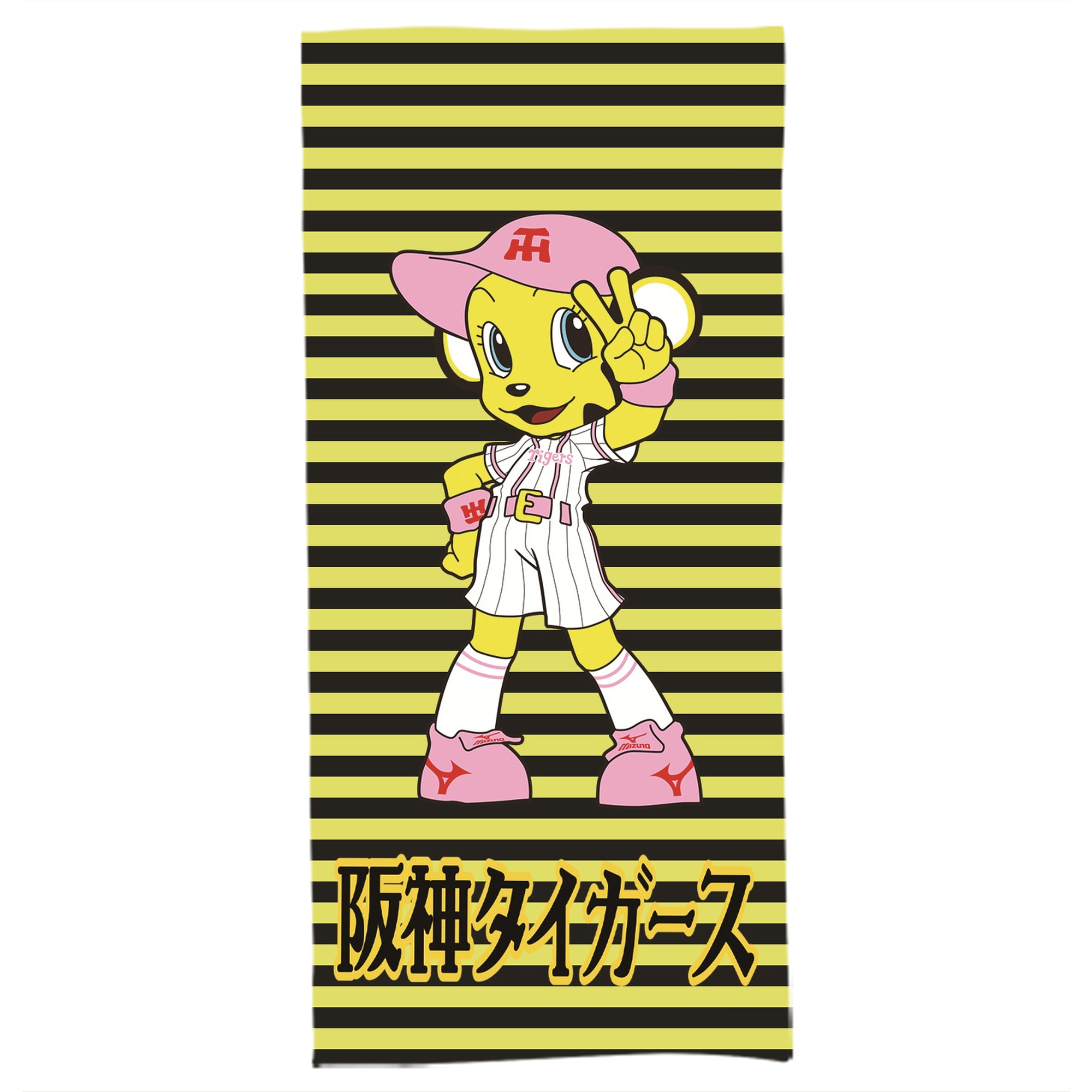 阪神タイガースMASCOT LUCKY - 大人用 バスタオル 70x140cm ・ ソフト＆速乾ポリエステル ・ 高吸水・軽量・肌に優しい ・ 洗濯機対応 ・ バスルーム ジム 旅行用