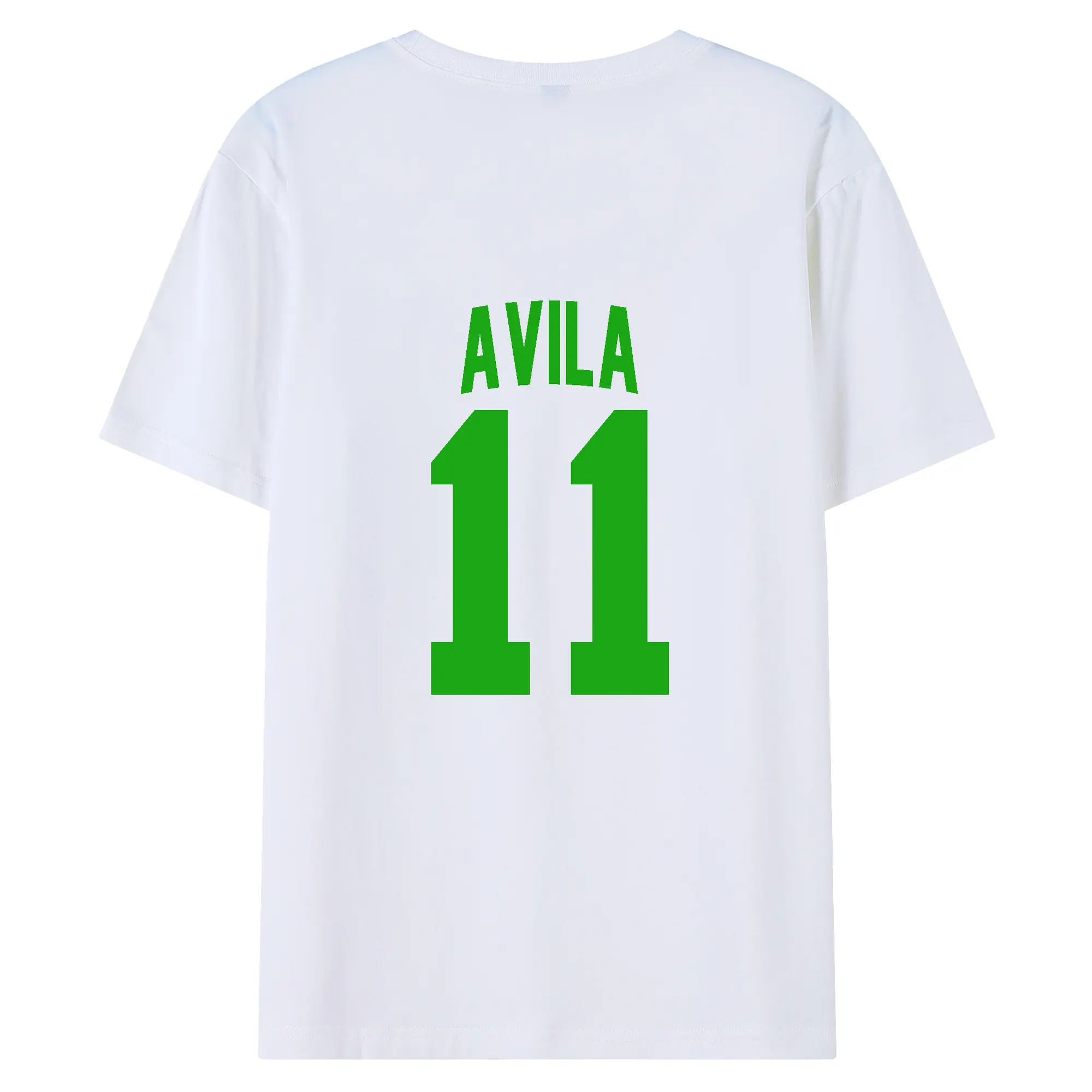 アビラ選手 #11 Avila - 綿100％ 半袖Tシャツ ・ バックプリント ・ 快適 通気性 ・ 日常使い 散歩 スポーツ用