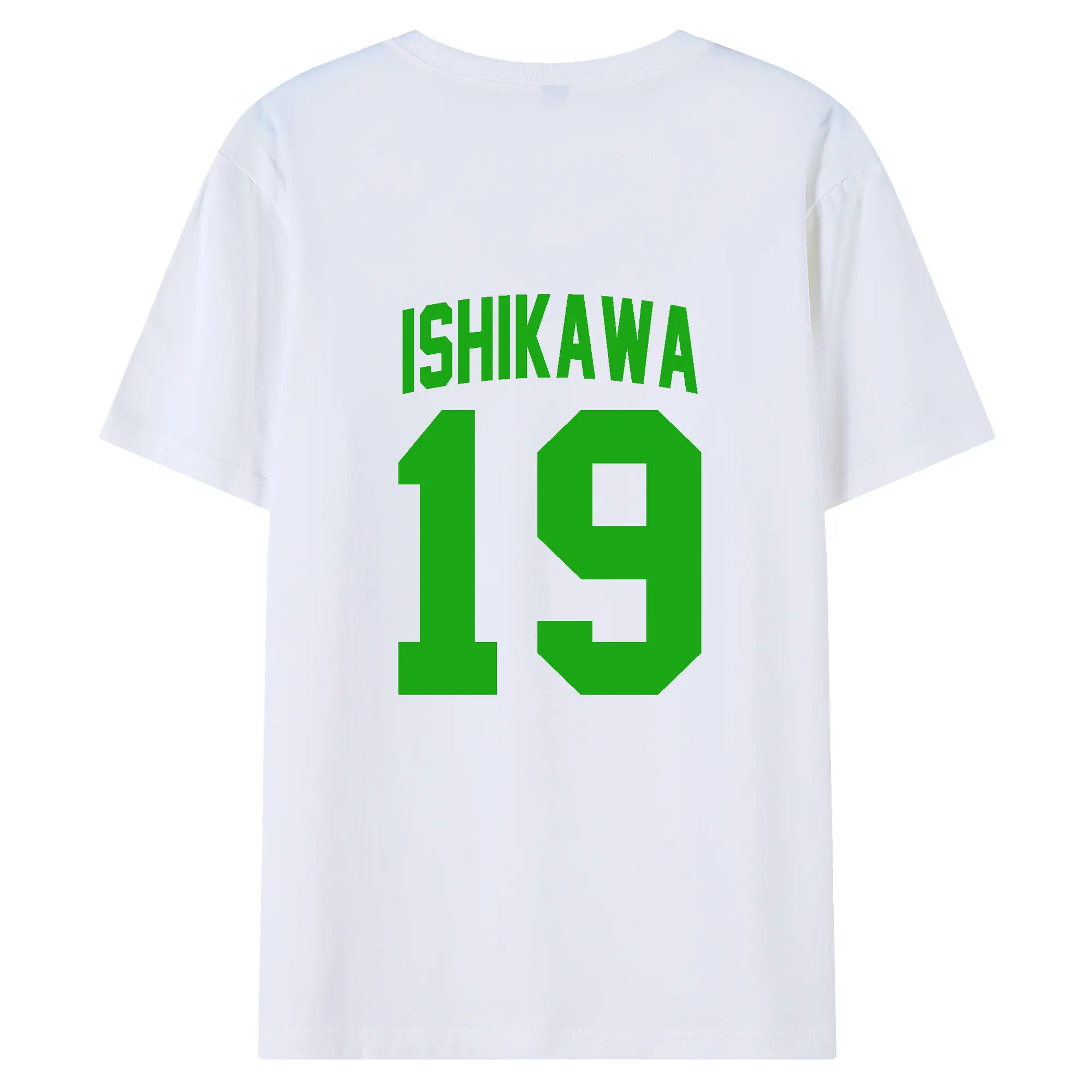 石川雅規選手 #19 ISHIKAWA - 綿100％ 半袖Tシャツ ・ バックプリント ・ 快適 通気性 ・ 日常使い 散歩 スポーツ用