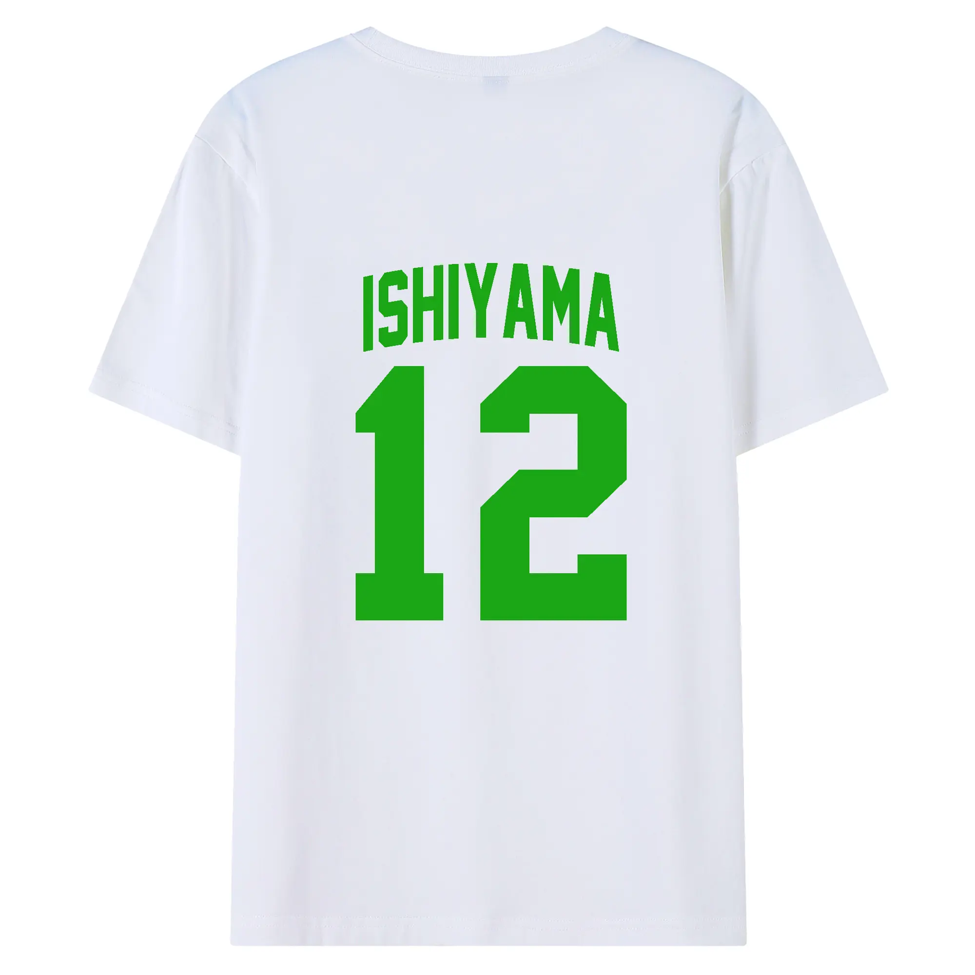 石山泰稚選手 #12 ISHIYAMA - 綿100％ 半袖Tシャツ ・ バックプリント ・ 快適 通気性 ・ 日常使い 散歩 スポーツ用