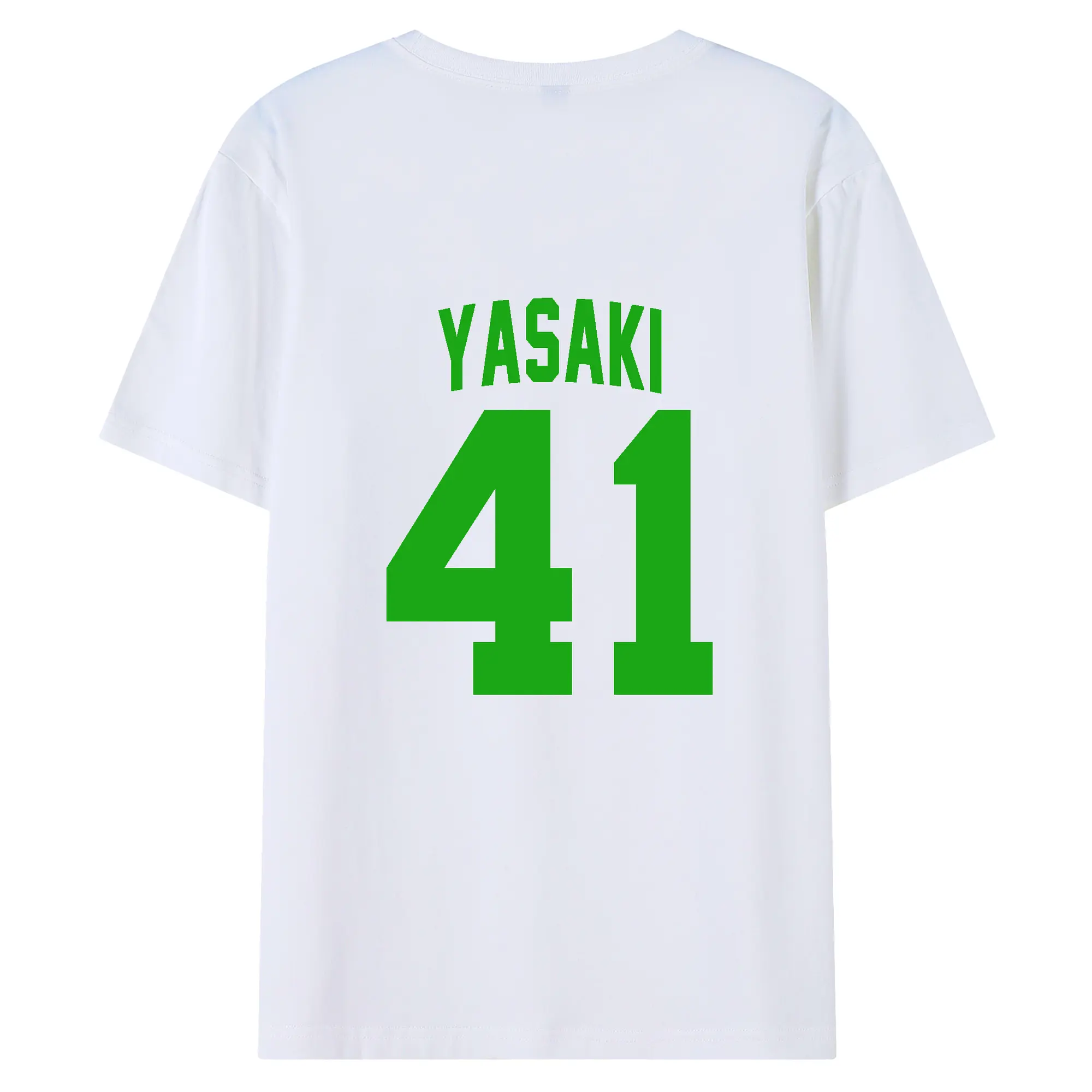 矢崎拓也選手 #41 YASAKI - 綿100％ 半袖Tシャツ ・ バックプリント ・ 快適 通気性 ・ 日常使い 散歩 スポーツ用