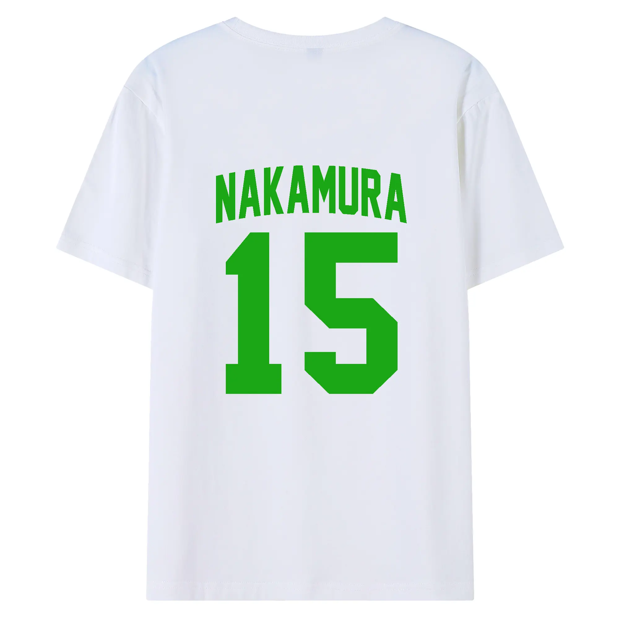 中村優斗選手 #15 NAKAMURA - 綿100％ 半袖Tシャツ ・ バックプリント ・ 快適 通気性 ・ 日常使い 散歩 スポーツ用